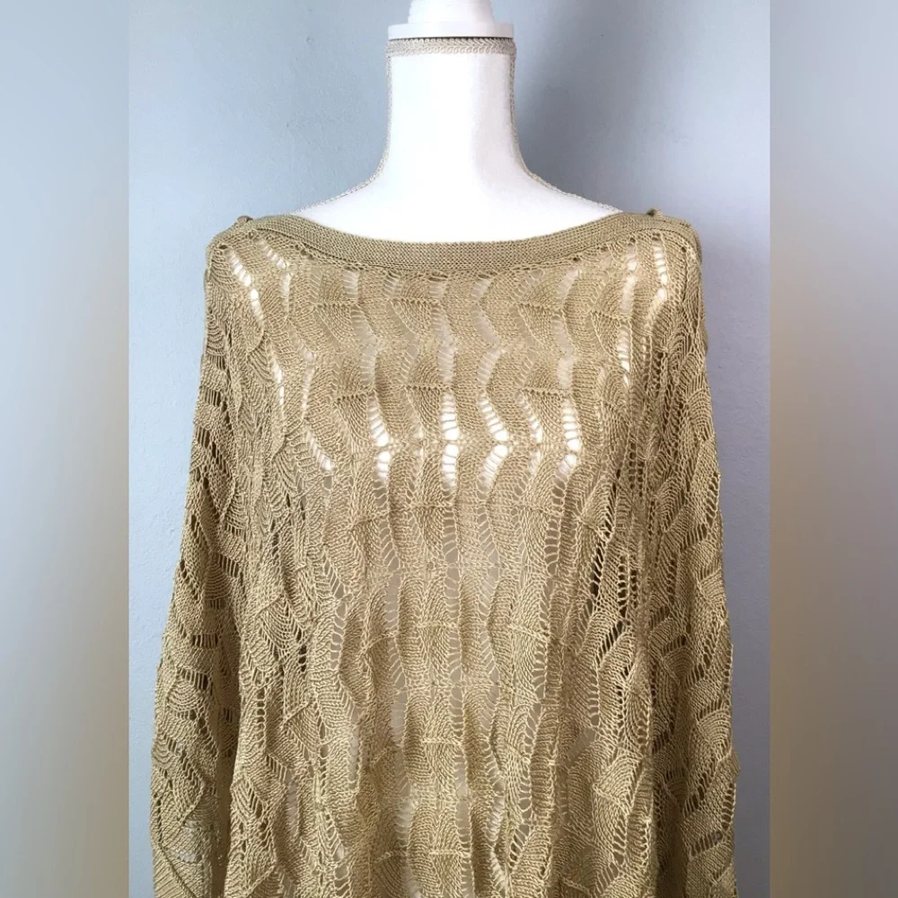 Lauren Ralph Lauren Linen Blend Poncho - Picture 8 of 16
